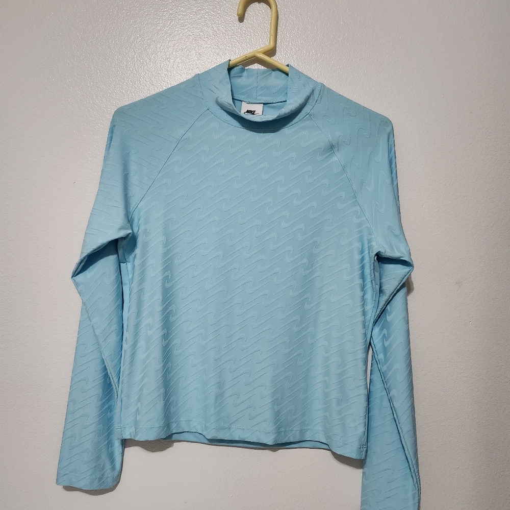 Nike Light Blue Long Sleeve Top Size M
